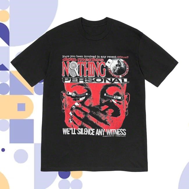 The Nothing Personal Shop Store Merch Nothing Personal Crime Hotline Hooded Sweatshirt