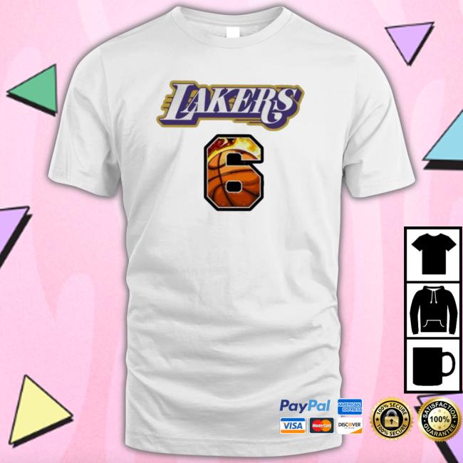 Official Los Angeles Lakers No 6 Classic Shirt