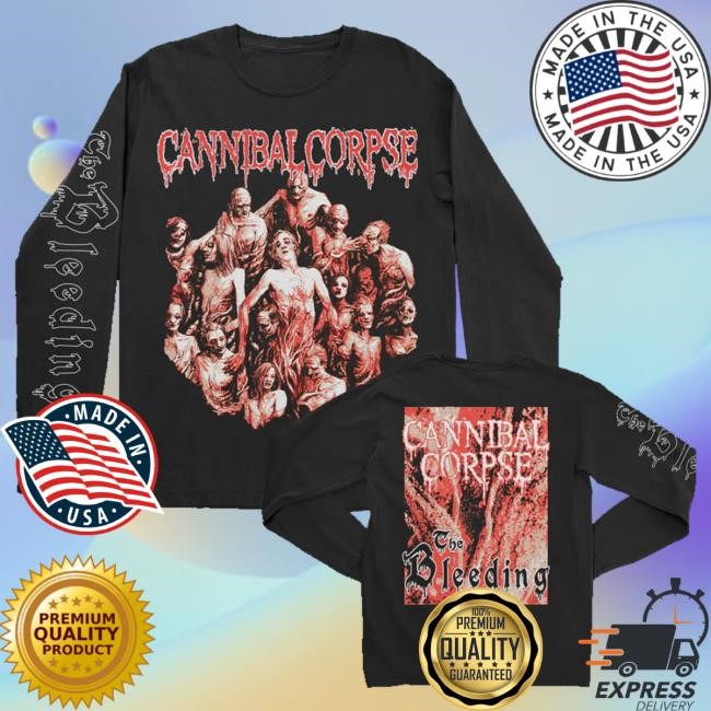 Official Cannibal Corpse Merch The Bleeding Long Sleeve Black Tee
