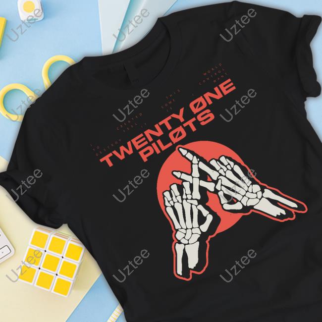 Twentyonepilots Merch I Created This World To Feel Some Control Twenty One Pilots Skeleton Hands Sweatshirt