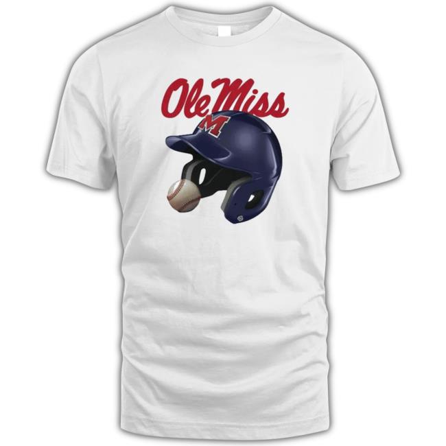 Ole Miss Authentics Rebels Batting Helmet 2023 White Hoodie