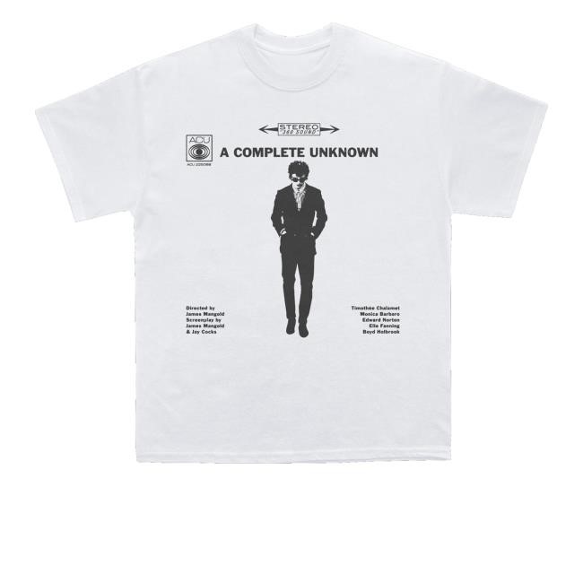 Timothée Chalamet A Complete Unknown Vinyl Crewneck Sweatshirt Searchlight Pictures Merch Store