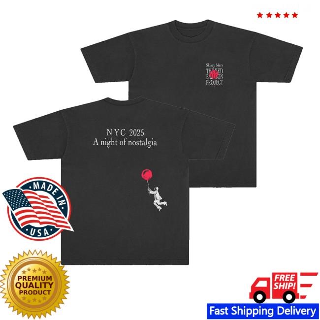 Skizzymars Merch Store Shop Red Balloon Black Shirts