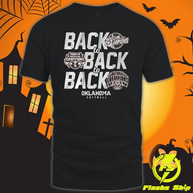Official Oklahoma Softball Back To Back To Back shirt