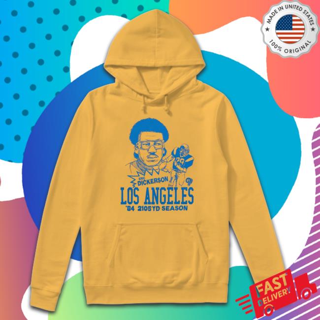 Los Angeles Rams Eric Dickerson 2105Yd Season Hoodie