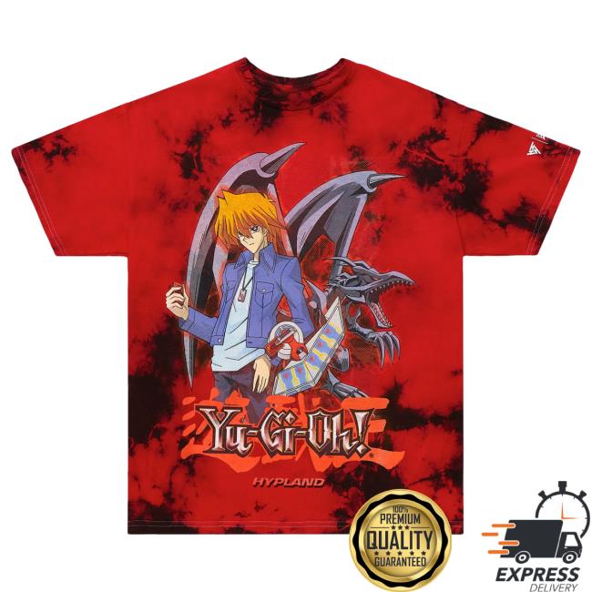 Official Hypland Clothing Merch Store Hypland Yugioh Joey Red Eyes Shirt 2023 (Tie Dye)