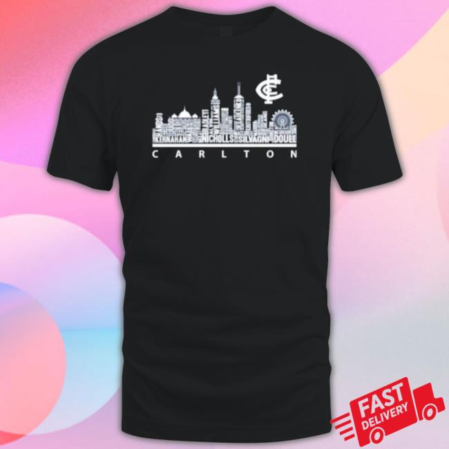 Carlton Football Team Players Skyline 2023 Shirt
