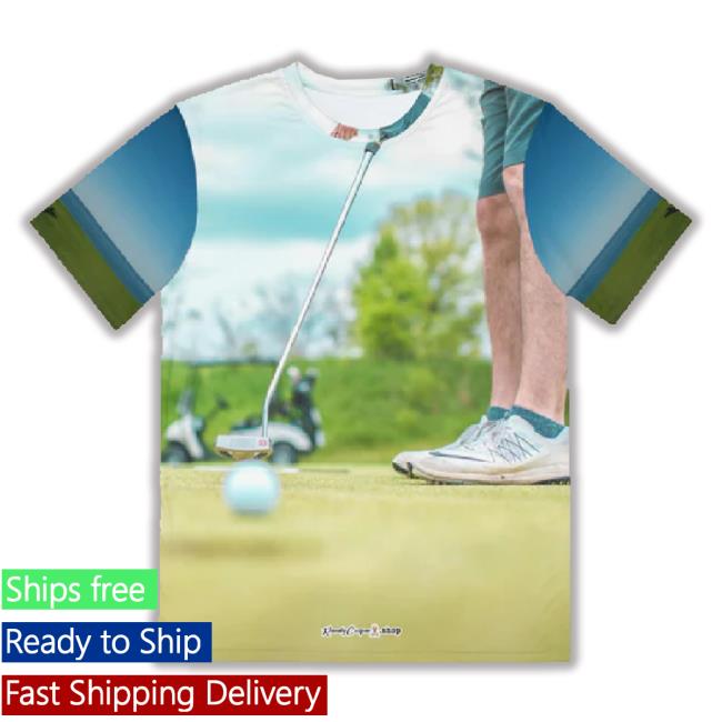 Golf Putt T-Shirt, Men's Polyester 3D Hoodie Sweatshirt