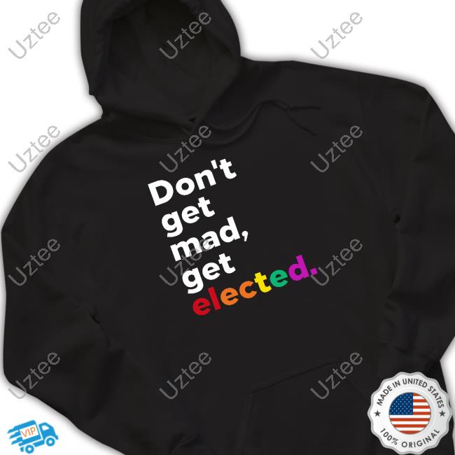 Adri Pèrez Wearing Don't Get Mad Get Elected Hoodie