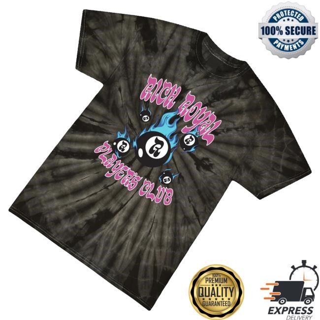 Official Rich Royal Usa Merch Player's Club Long Sleeve Shirt Black-Dye