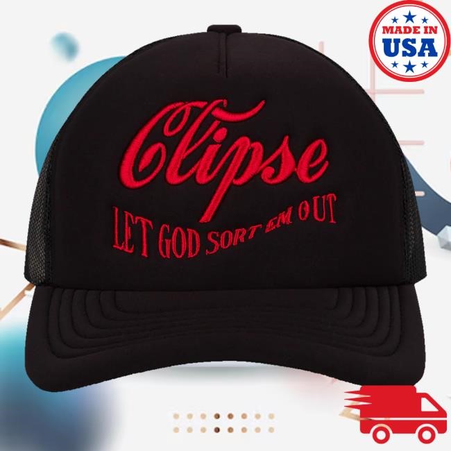 Let God Sort Em Out Denim Tears X Clipse Trucker Hat