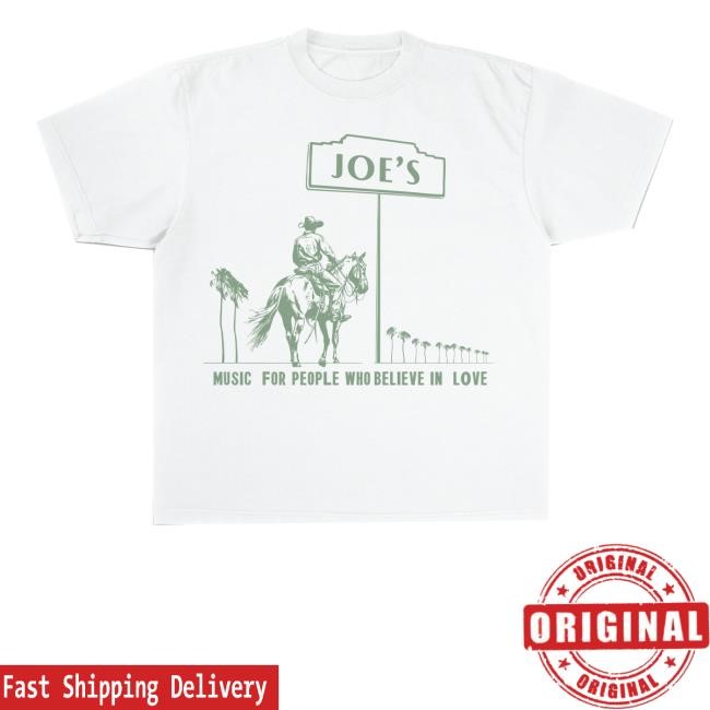 Joe's Music For People Who Believe In Love T-Shirt Joe Jonas Merch Store Joe's Marquee