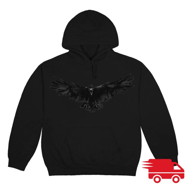 Official Gunna Merch Store Gunna Crow Crewneck Black
