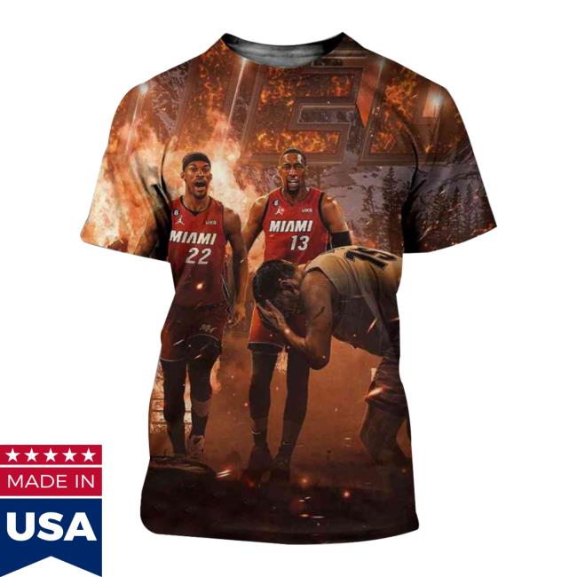Miami Heat Defeat Denver Nuggets In Game 2 Series Tied Finals 2023 3D New Shirt