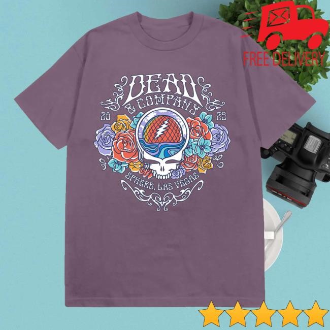 Official Dead & Company Merch Shop Store 2025 Floral Tee Shirt