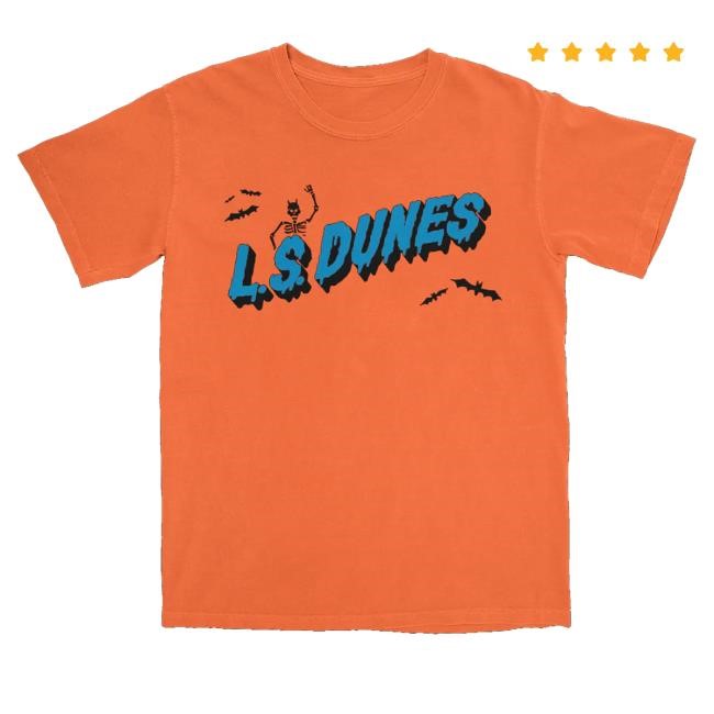 Trending L.S. Dunes Merch Spooky Skeleton Tee Shirt Orange Official L.S. Dunes Merch Spooky Skeleton Tee Shirt Orange