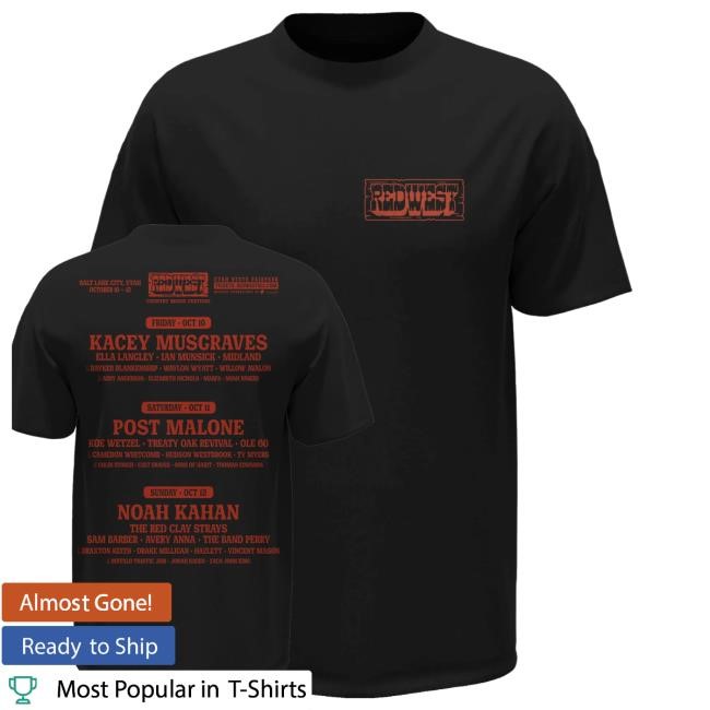 Official Red West Merch Shop Store 2025 Lineup Sweatshirt