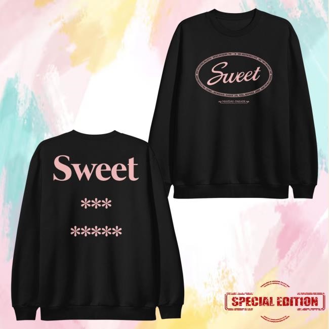 Official Mayday Parade Merch Sweet Puff Print Black Funny Shirt