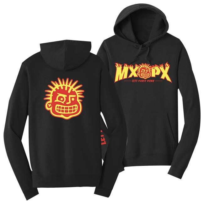 Official Mxpx Merch Store Left Coast Punk Fire T-Shirt