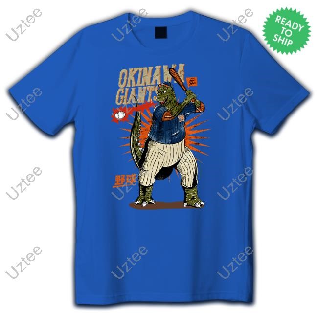 Official Tokyo-Tiger Okinawa Giants Dinosaur Washed Shirts