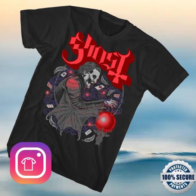 Official Indiemerchstore Merch Ghost Copia Cards Long Sleeve T Shirt Official Indiemerchstore Merch Ghost Copia Cards Tee Shirt