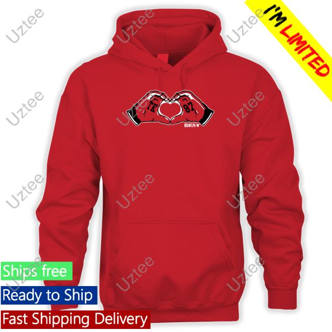 Travis Kelce Heart Hands Long Sleeve T Shirt