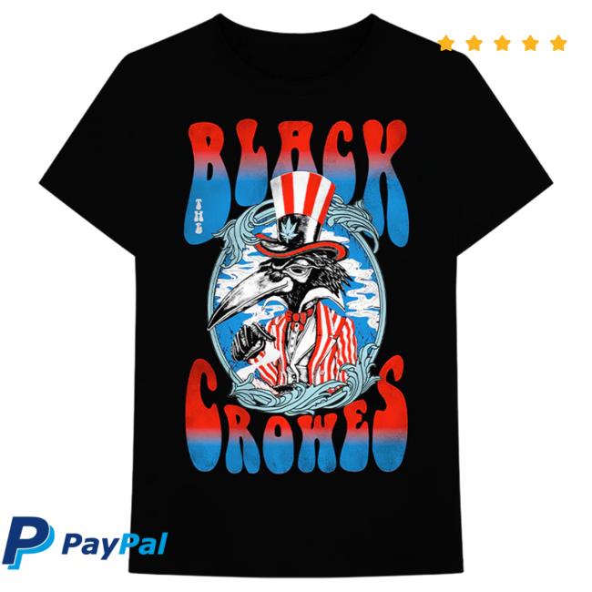Official The Black Crowes Uncle Sam Crowe Shirt 2023