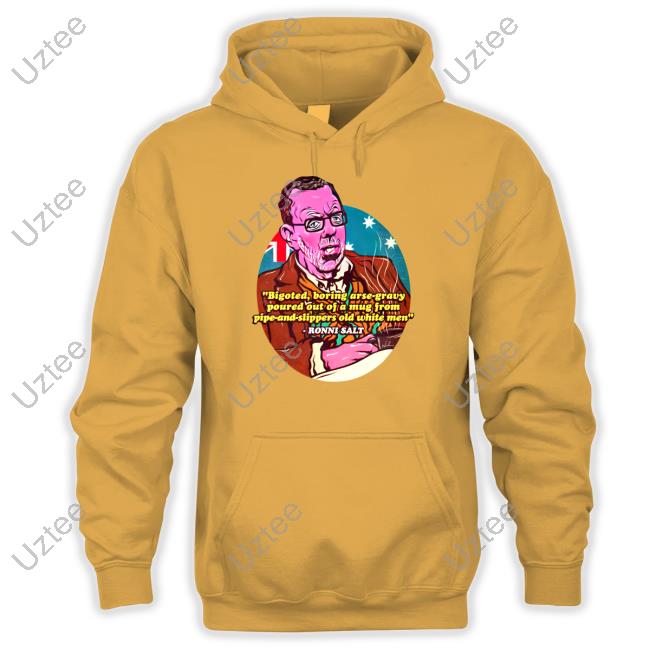 Nordacious Shop Bigoted Boring Arse-Gravy Poured Out Of A Mug From Pipe-And- Slippers Old White Men T-Shirt Ronni Salt