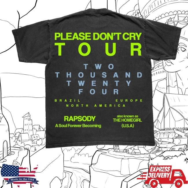 Rapsody Merch Store Shop Please Don't Cry Tour Snow Hill North Carolina Long Sleeve T Shirt
