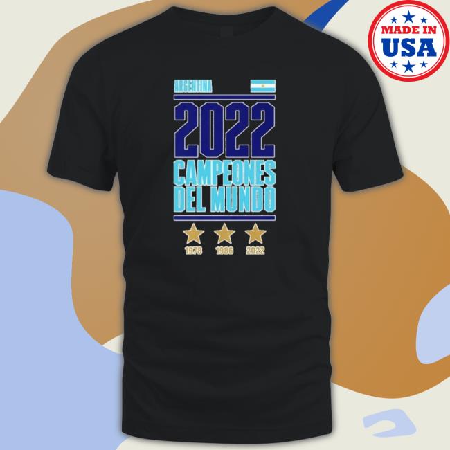 Argentina World Cup Champions Campeones Del Mundo 2022 Long Sleeve Shirt