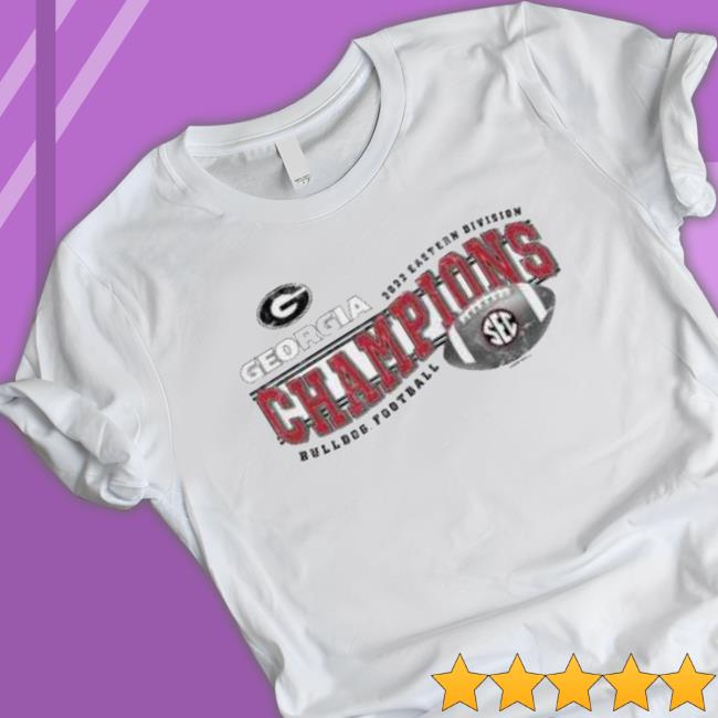 Men’S Georgia Bulldogs Football 2022 Sec World Eastern Division Champions Shirt Men’S Georgia Bulldogs Football 2022 Sec World Eastern Division Champions Shirt