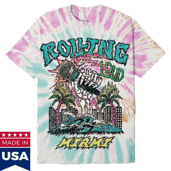 Trending Rolling Loud Merch Rl Miami 24 Takeover Tiedye Lineup Unisex Sweatshirt