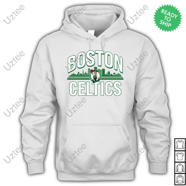 Official Boston Celtics Unisex Downtown Boston Premium Comfy Hoodie