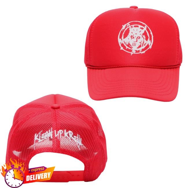 Official Sosmula Merch Pentagram Hat Red Official Sosmula Merch Pentagram Bucket Hat Red