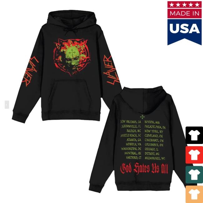 Slayer Merch God Hates Us All Tour Funny Shirt