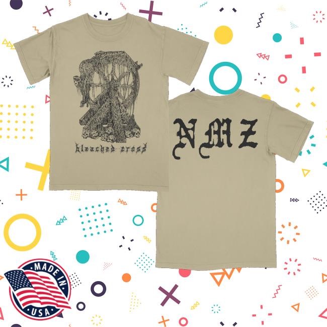 Newmoralityzine Merch Store Shop Bleached Cross Death Wheel Sweater