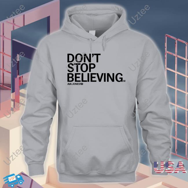 Ray Gun Store Don't Stop Believing Ava Jones Tee Shirt