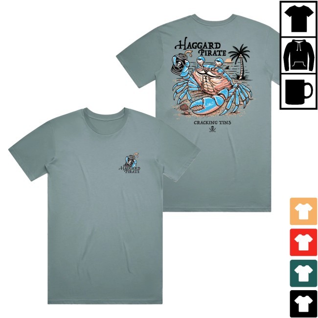Trending Haggard Pirate Merch Cracking Tins Tee Shirt