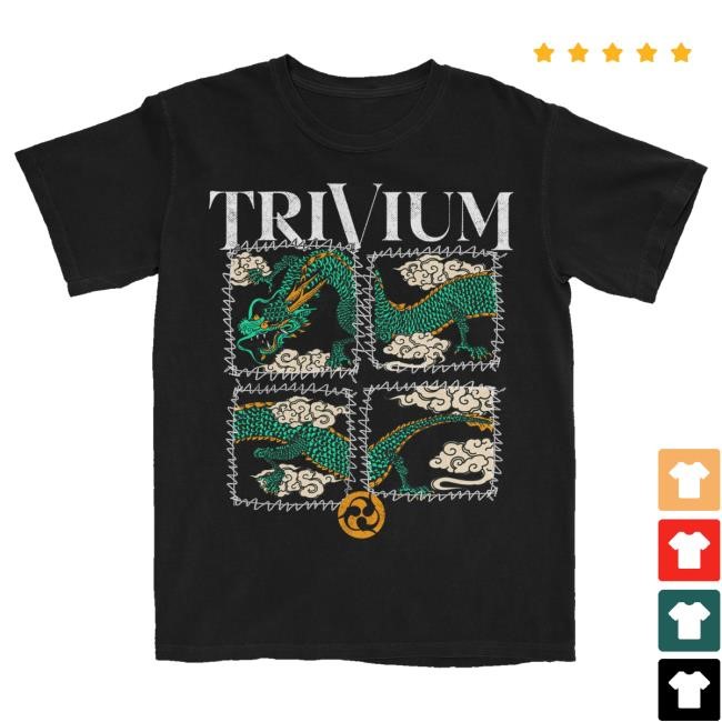 Original Trivium Store Merch Dragon Cloud Hoodie