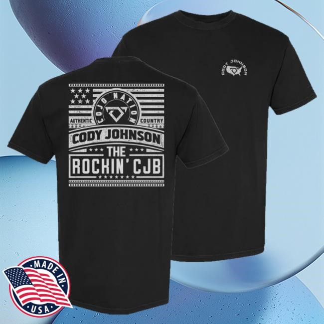 Official Cody Johnson Music Merch Rockin' Cjb Tee Shirt