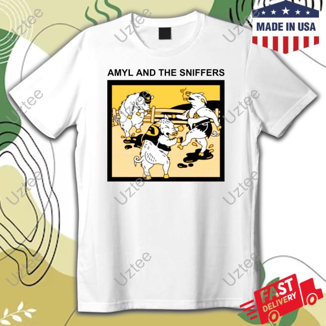 Official Amyl And The Sniffers Pigs Tee