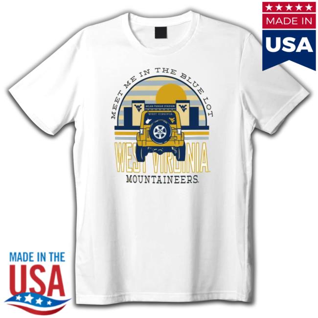 Original Wvu Meet Me In The Blue Lot Comfort Colors Sweatshirt