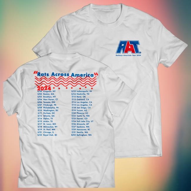 Ratboys Band Merch Store 'Travel America' 2024 Tour Sweatshirt