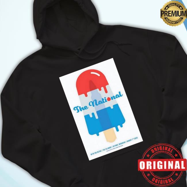 The National Tour Detroit, Mi 2023 Poster Hoodie The National Tour Detroit, Mi 2023 Poster Sweatshirt
