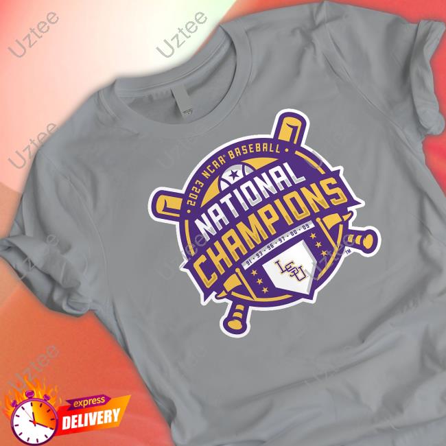 Lsu Tigers 2023 Champions Logo Tee Shirt