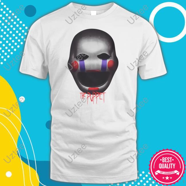William Ba Five Nights At Freddy's The Puppet's Face With Mouth Agape Long Sleeved T-Shirt