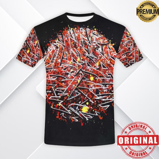 Men's Street Art Graffiti Black Sun Short Shirt