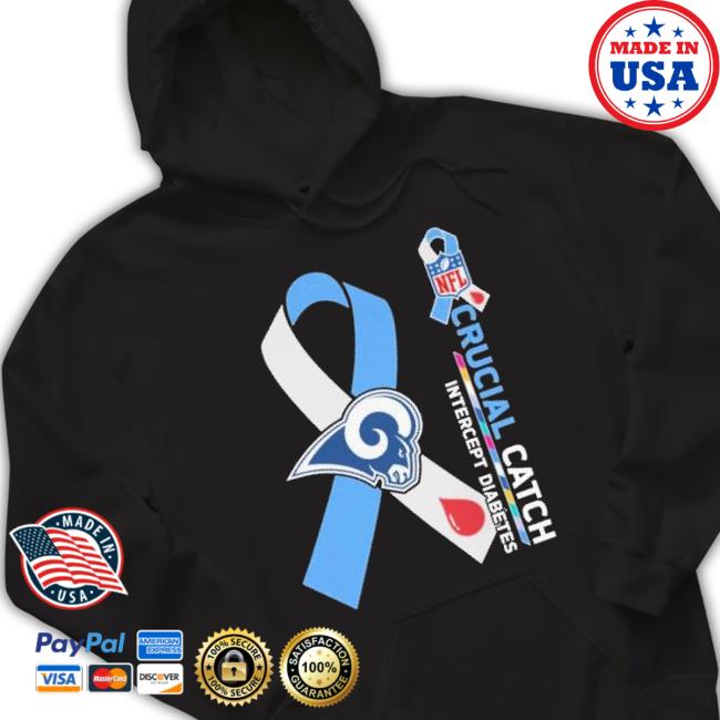 Los Angeles Rams Crucial Catch Intercept Diabetes 2023 Hoodie