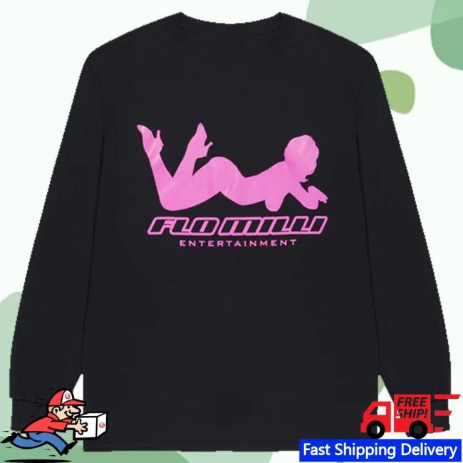 Flo Milli Merch Shop Flo Milli Entertainment Longsleeve Crewneck Sweatshirt