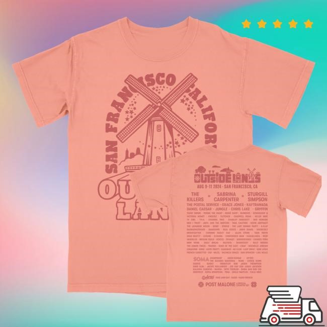Outside Lands Merch Shop Store Official Windmill Event Hoodie Sweatshirt Outside Lands Merch Shop Store Official Windmill Event Long Sleeve T Shirt